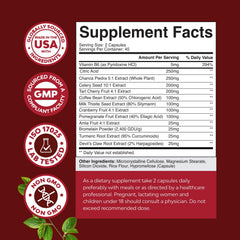 Capsules of uric acid cleanse with green coffee extract