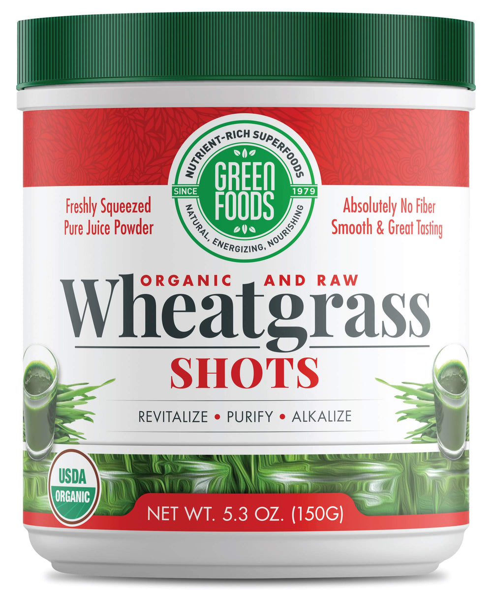 Green Foods Wheat Grass Shots bottle, 5.3 oz