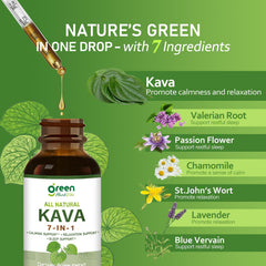 Kava drops being poured into a glass of liquid