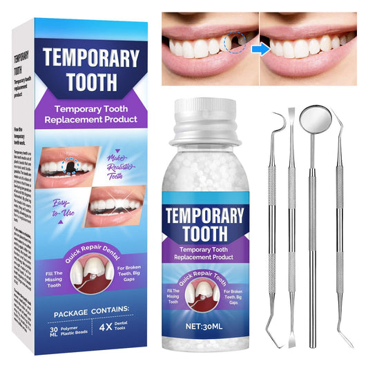 Green Hills Tooth Repair Kit packaging and beads