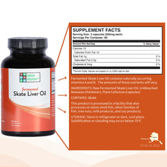 Label highlighting vitamins A and D and omega-3