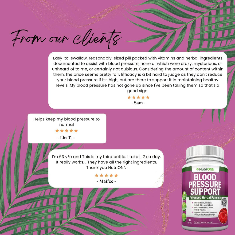 Green Tea Leaf, Juniper Berry, Vitamin C, B6 and Folate for circulation support