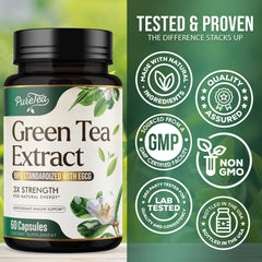 Sealed bottle of Green Tea Extract Capsules