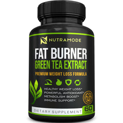 Green Tea Fat Burner bottle with EGCG label