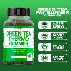 USA-made Green Tea Fat Burner Gummies packaging