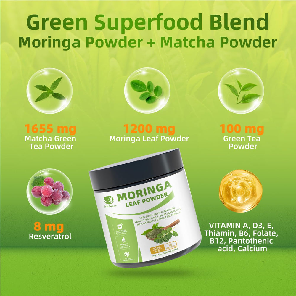 Green tea powder and resveratrol supplement ingredients