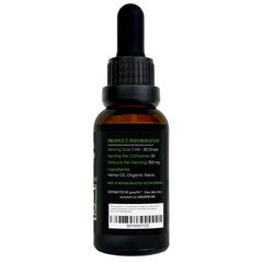 Dropper dispensing hemp oil under the tongue