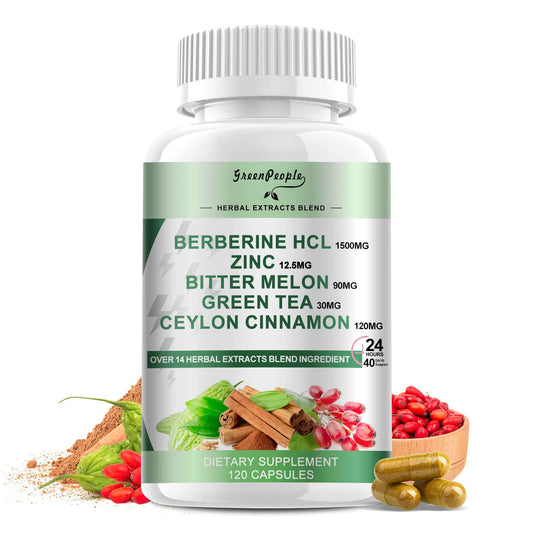 GreenPeople Berberine liposomal bottle with 120 capsules
