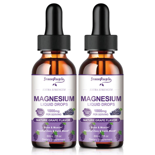 GreenPeople Magnesium Glycinate Liquid Drops bottle front view