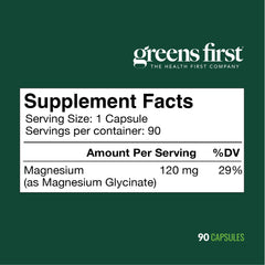 Open bottle showing 90 vegetarian capsules