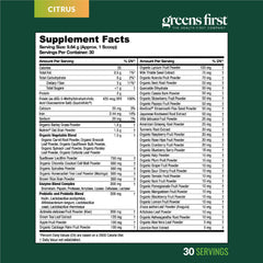 Serving suggestion demonstrating daily wellness routine with greens powder