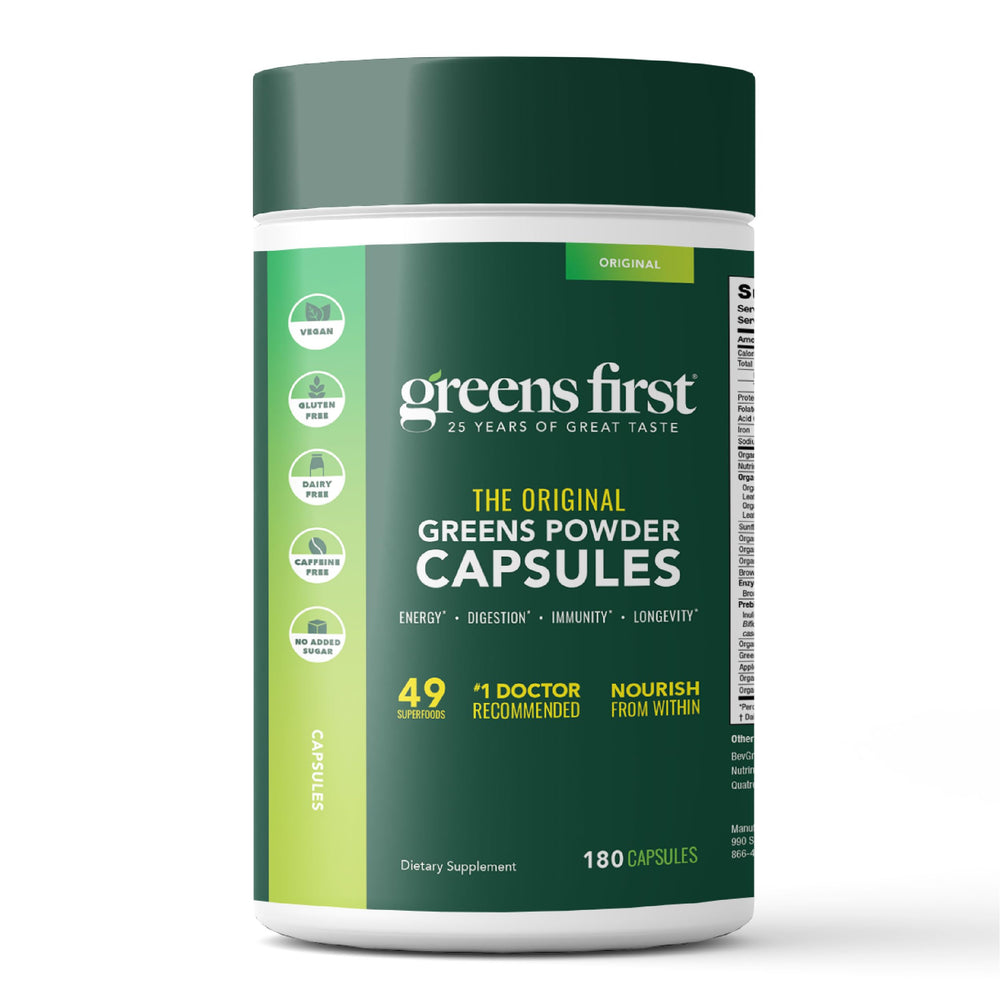 Greens First PRO Phytonutrient Capsules bottle - front view