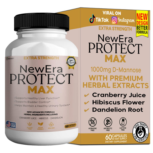 GreenVIFY New Era Protect Max Urinary Support bottle with 60 veggie capsules