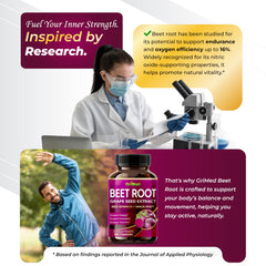 Illustration of the 12-in-1 beet root formula ingredients