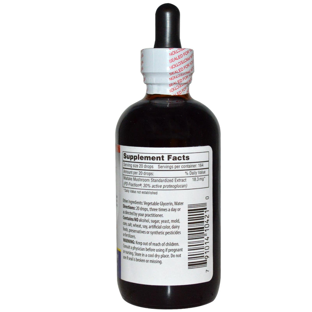 Maitake mushroom extract Grifron D Fraction 120ml packaging illustration
