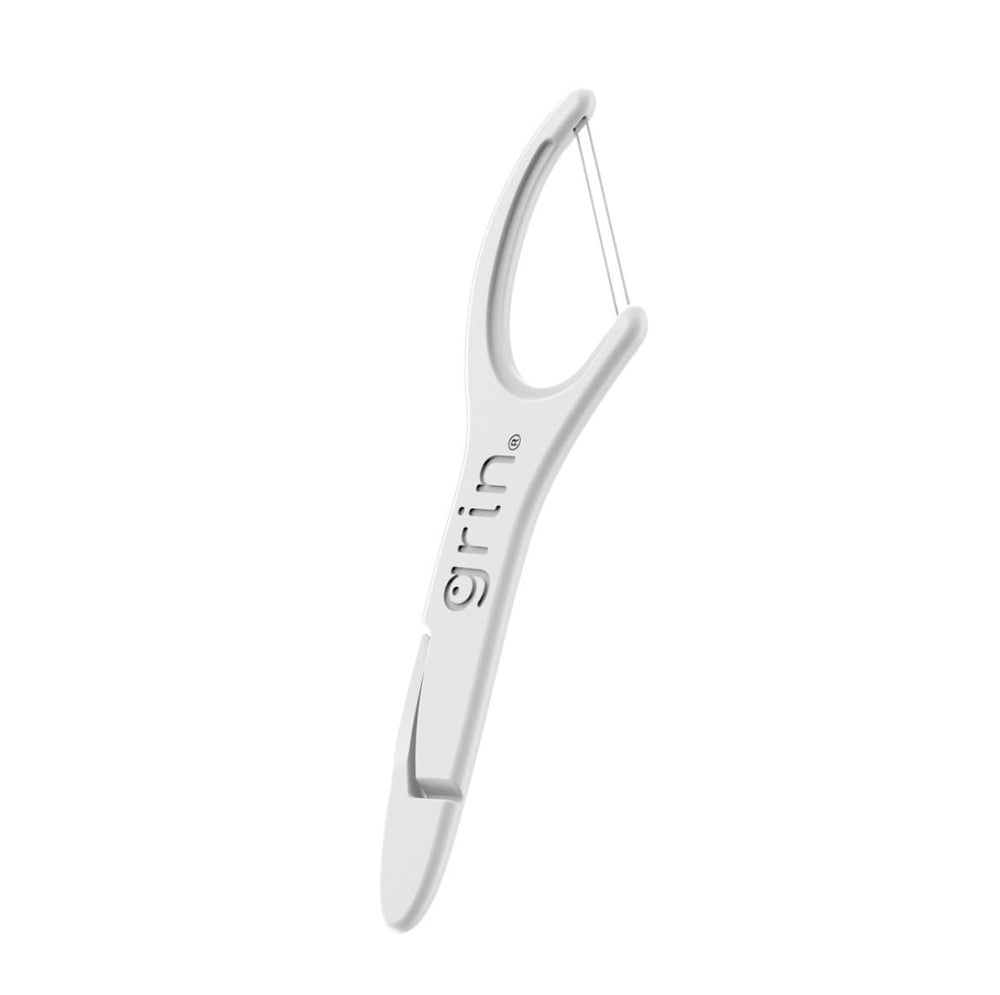 Front packaging view of Grin Dental Floss 3-pack