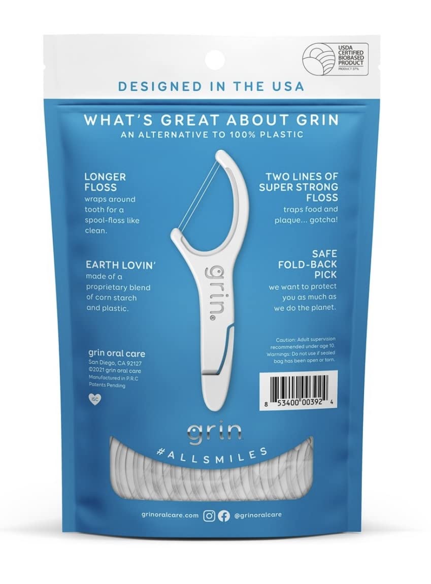 Two lines of strong floss for Twice The Clean