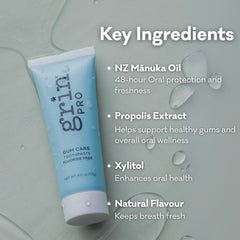 Natural cool mint flavor of Grin Pro fluoride-free toothpaste