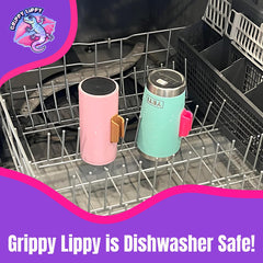 Grippy Lippy holds gloss and balm securely for travel convenience.