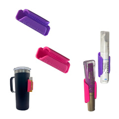 Grippy Lippy grip-surface detail prevents rolling and spills.