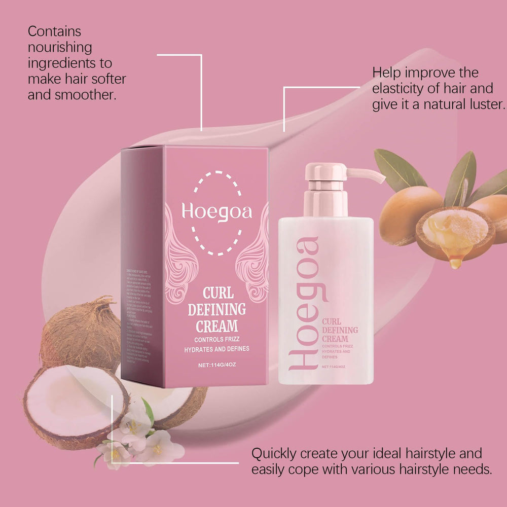 Grospe Curl Defining Cream frizz-control closeup with oil-rich formula for tame hair