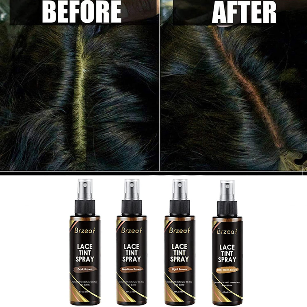 Grospe Front lace wig color application demonstrates easy DIY tinting