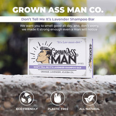 Grown Ass Man Co. avocado oil helps protect hair and soothe skin during use.