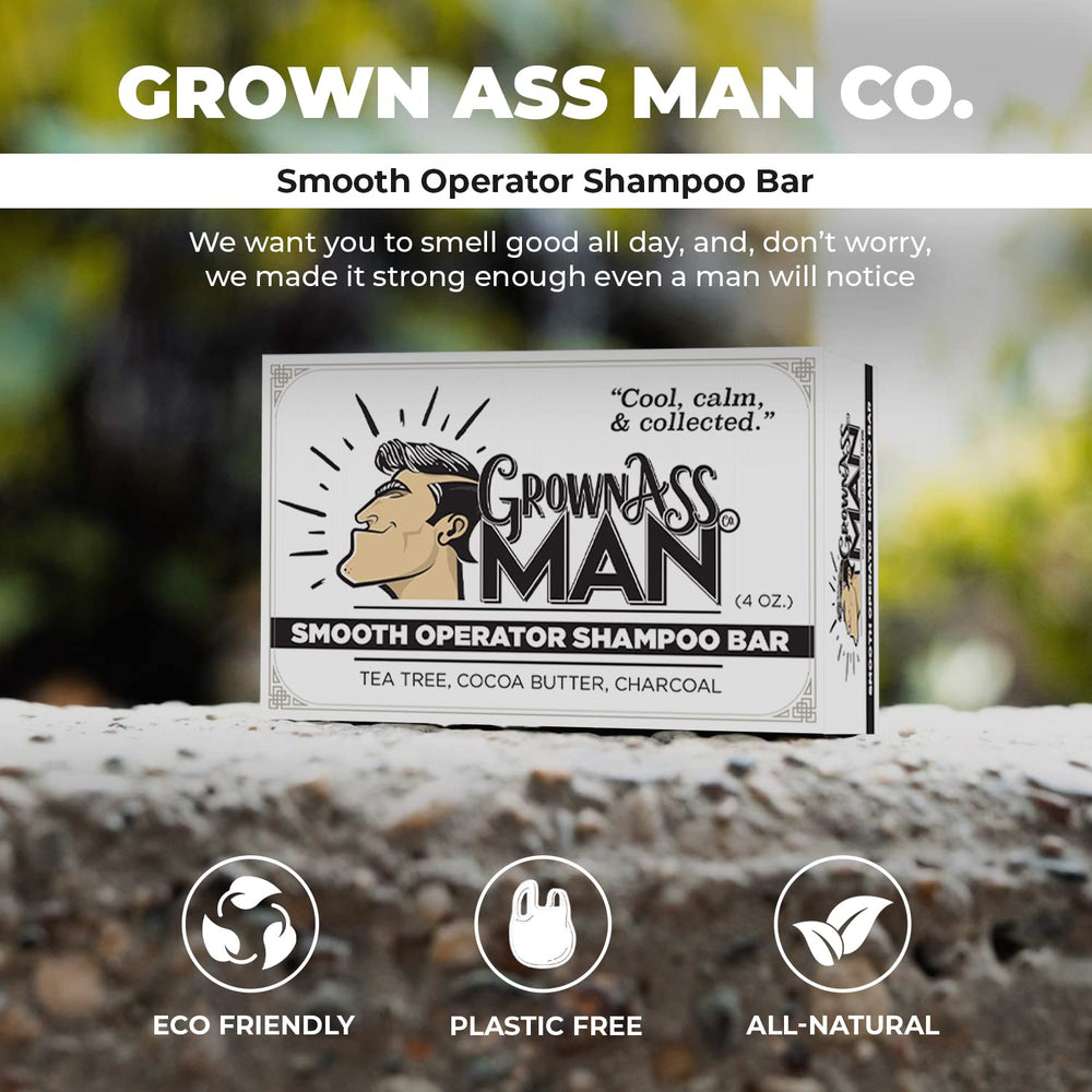 Smooth Operator bar used on beard for cleansing and renewal.