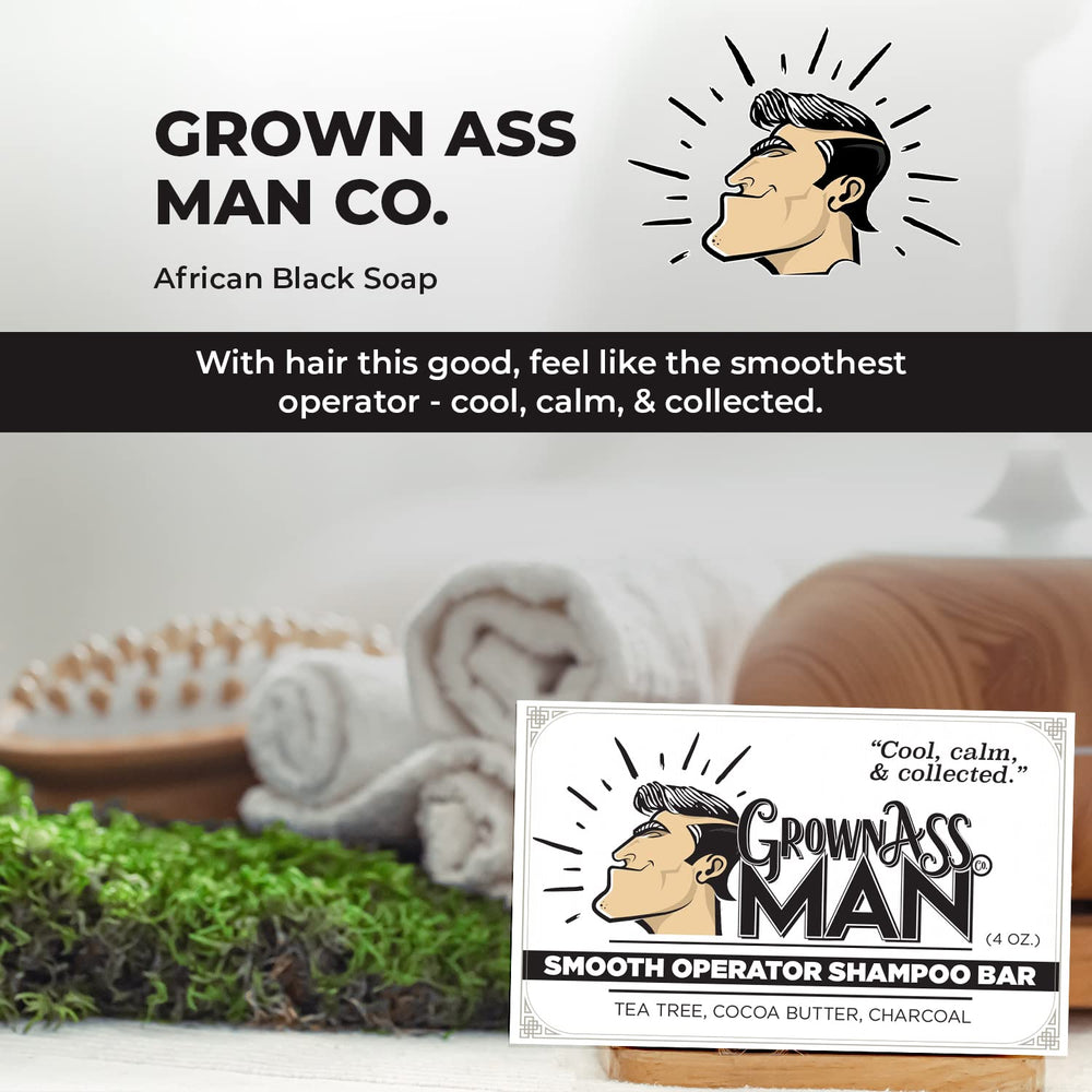Rich lather from the Smooth Operator bar for hair, beard, and body wash.