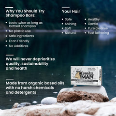 Smooth Operator bar used for all-in-one cleansing of hair, beard, and body.