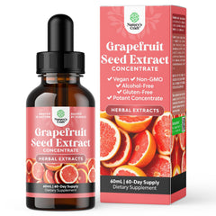 GSE Grapefruit Seed Extract Liquid bottle with dropper