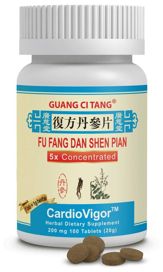Guang Ci Tang Fu Fang Dan Shen Wan Tablets bottle and label