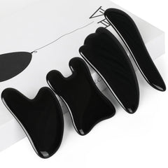 S-shaped black Gua Sha board