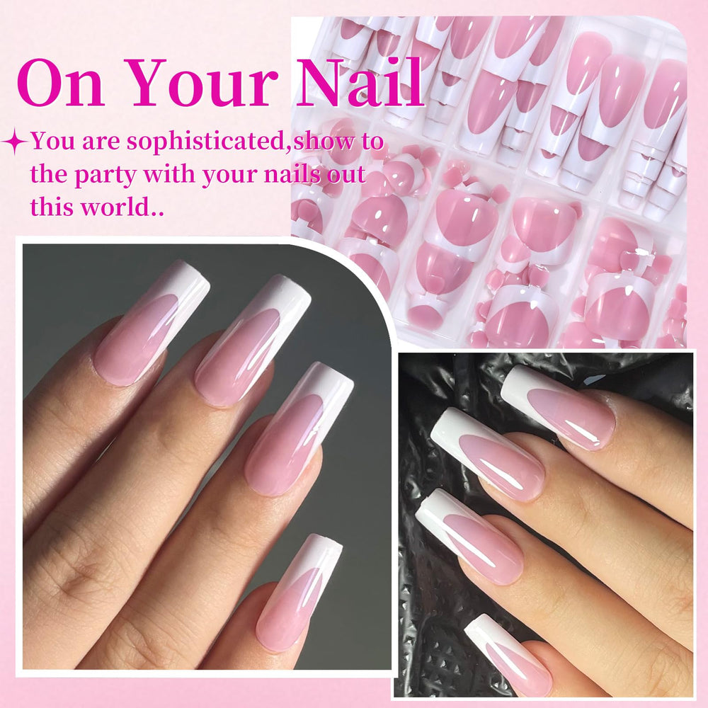 GUFUGU toe nails press-on kit for stylish at home pedicures