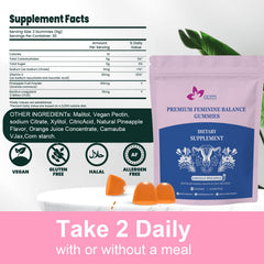 60 pineapple gummies for daily feminine health