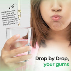 Gum Drops being used in water for a rinse