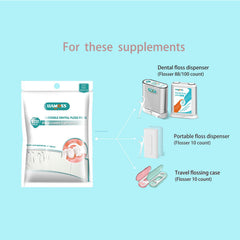 Gum health and cavity prevention with dental floss