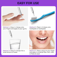 Natural ingredients for gum care in a bottle