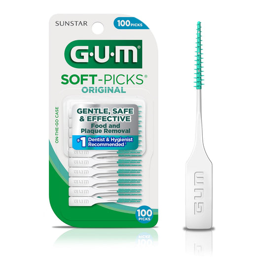 GUM Soft-Picks Original 100 count pack front view