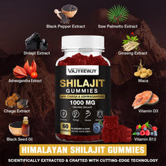 Gummies promoting energy, immunity, and focus