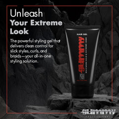 Gummy professional hair gel no flakes for a crisp look