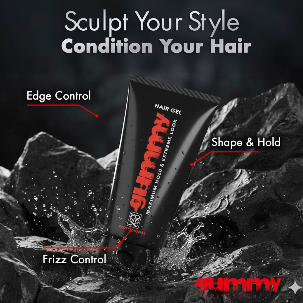 Gummy professional hair gel adds shine with a lightweight finish