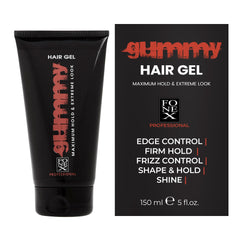 Gummy professional hair gel slick back for a strong hold with clean finish