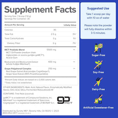 Energized person after consuming Gundry MD MCT Wellness Powder