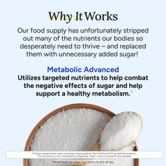 Nutrition facts and vitamin blend graphic for Gundry MD supplement