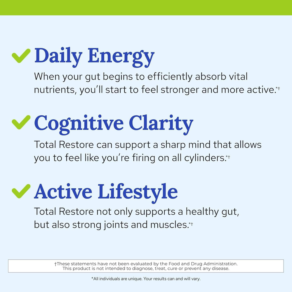 Energy and immune support concept for Total Restore