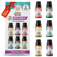 GuruNanda Lavender essential oil bottle (0.33 oz) for diffusers