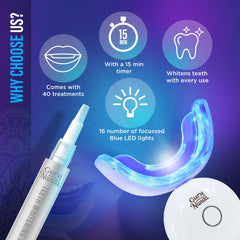 GuruNanda Teeth Whitening Kit with LED Light – product image 4