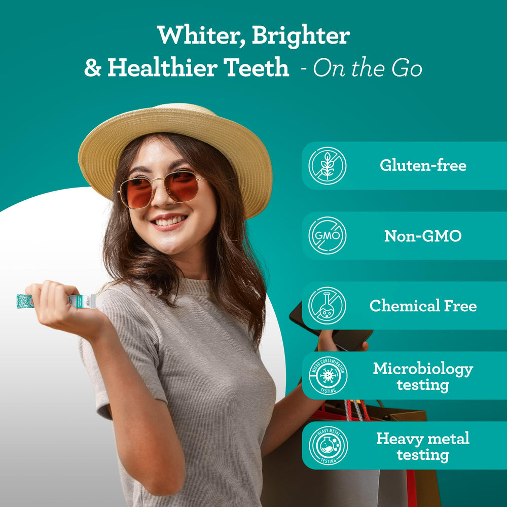Whitening and fresh breath concept associated with product