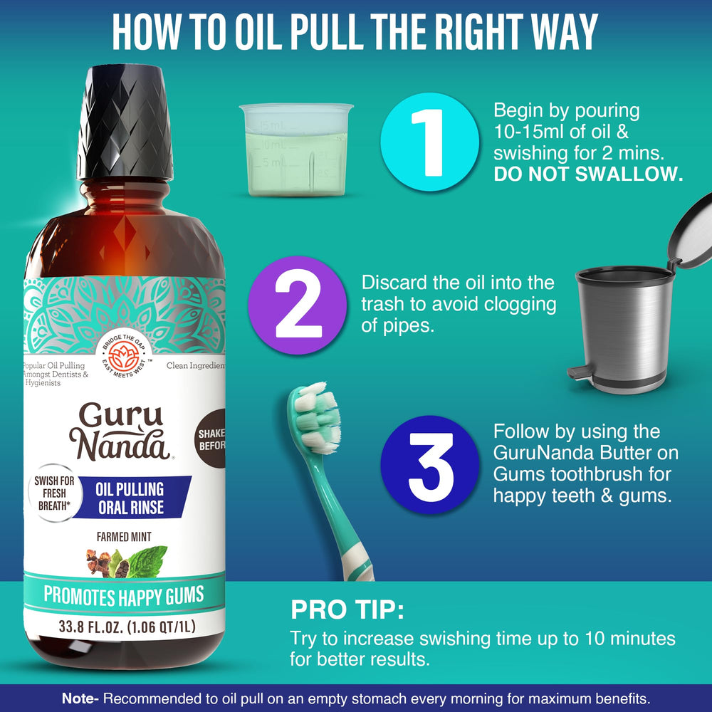 Ayurvedic-inspired natural pre-brush rinse